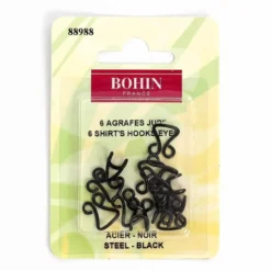 Agrafes Jupe - noir - Taille 3 - Bohin