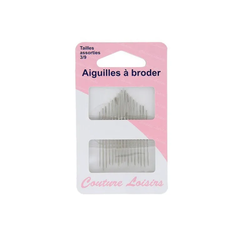 Aiguilles à Broder – Tailles 3 à 9