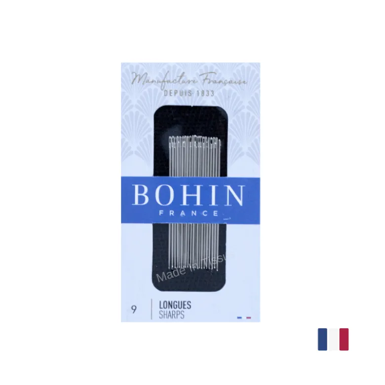Aiguilles à coudre couture main "Longue" BOHIN N°9 par 20 pièces