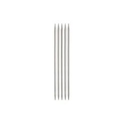 Aiguilles à tricoter Double pointe en métal : 15 cm x 2,50 mm (spéciale chaussettes)