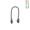 Anses de sac patte d'éléphant coloris gris - 60 cm
