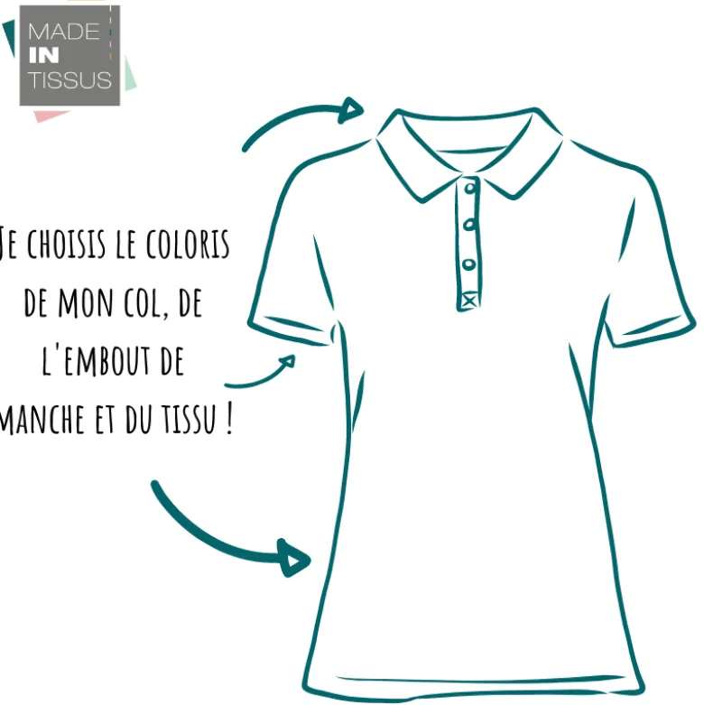 Bande pour embout de manche de polo bleu marine - OEKO TEX - 143cm