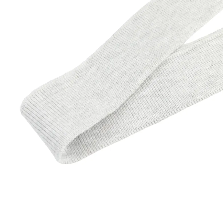 Bande pour embout de manche de polo gris clair chiné - OEKO TEX - 143cm