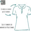 Bande pour embout de manche de polo Blanc - OEKO TEX - 143cm