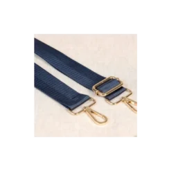 Bandoulière Sangle bicolore 40mm - Bleu marine