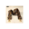 Bandoulière Sangle chevrons Bleu et camel - 40mm
