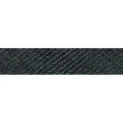 Biais replié 20 mm Jean en coton coloris Noir