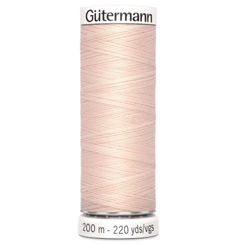 Bobine de Fil pour tout coudre Gutermann 200 m - N°210 Pêche clair