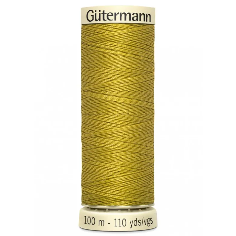 Bobine de Fil pour tout coudre Gutermann 100 m - N°286 jaune vert