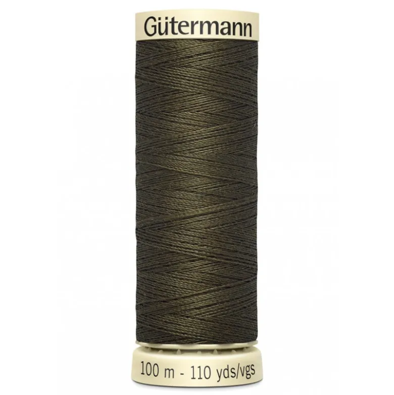 Bobine de Fil pour tout coudre Gutermann 100 m - N°689 kaki