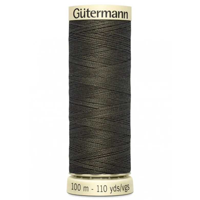 Bobine de Fil pour tout coudre Gutermann 100 m - N°673 kaki