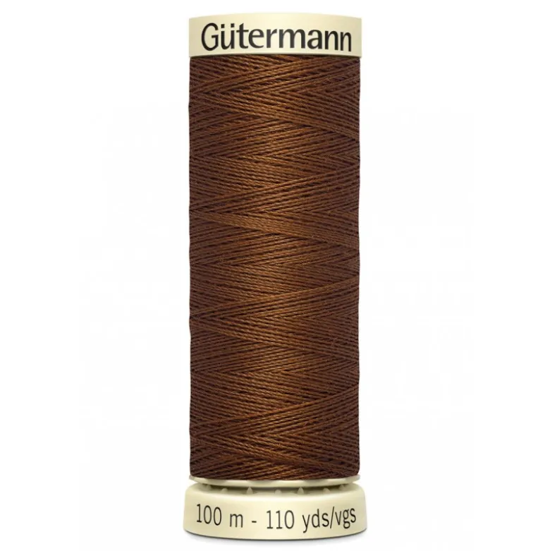 Bobine de Fil pour tout coudre Gutermann 100 m - N°450 marron