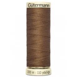 Bobine de Fil pour tout coudre Gutermann 100 m - N°124 marron