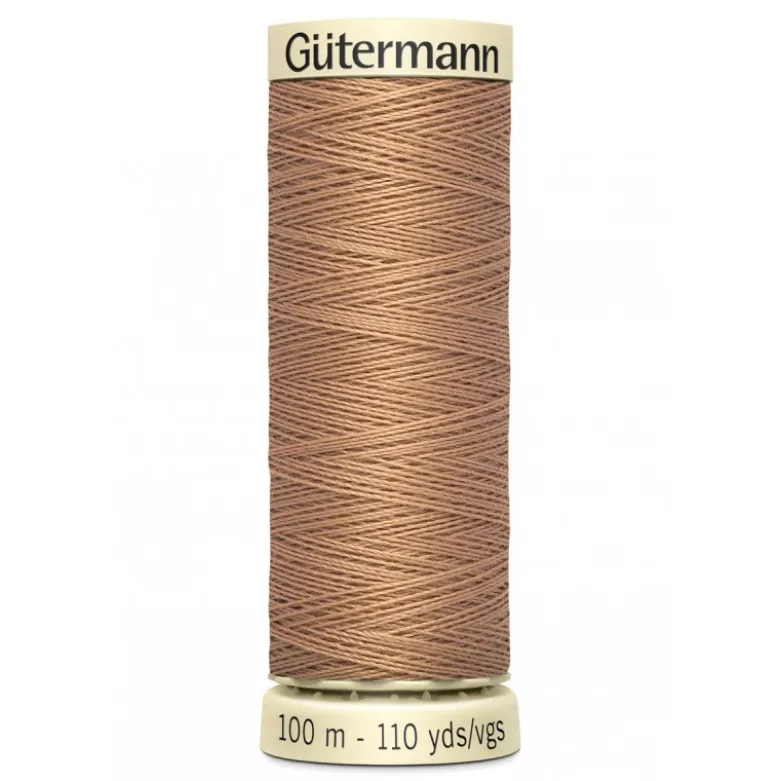 Bobine de Fil pour tout coudre Gutermann 100 m - N°179 marron clair