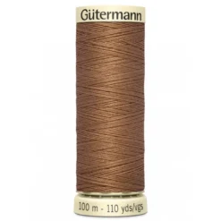Bobine de Fil pour tout coudre Gutermann 100 m - N°842 marron clair