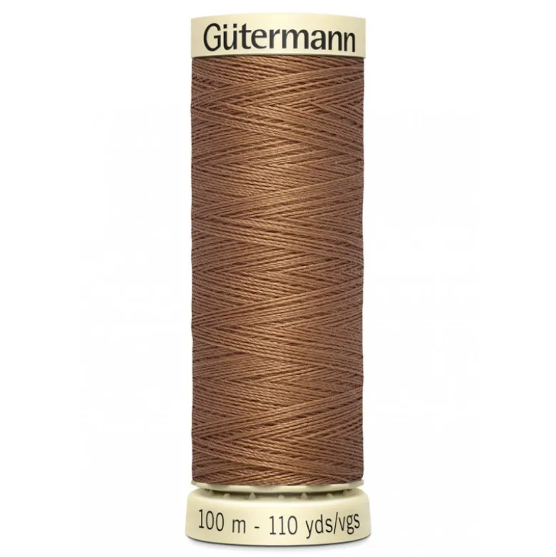 Bobine de Fil pour tout coudre Gutermann 100 m - N°842 marron clair