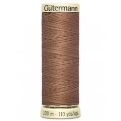 Bobine de Fil pour tout coudre Gutermann 100 m - N°444 marron clair