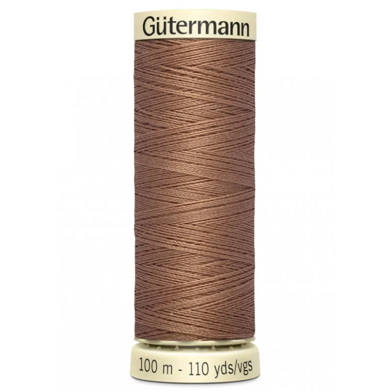 Bobine de Fil pour tout coudre Gutermann 100 m - N°444 marron clair