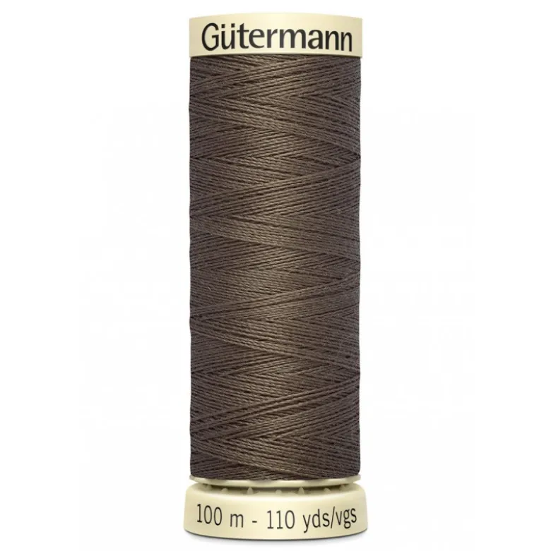 Bobine de Fil pour tout coudre Gutermann 100 m - N°467 marron