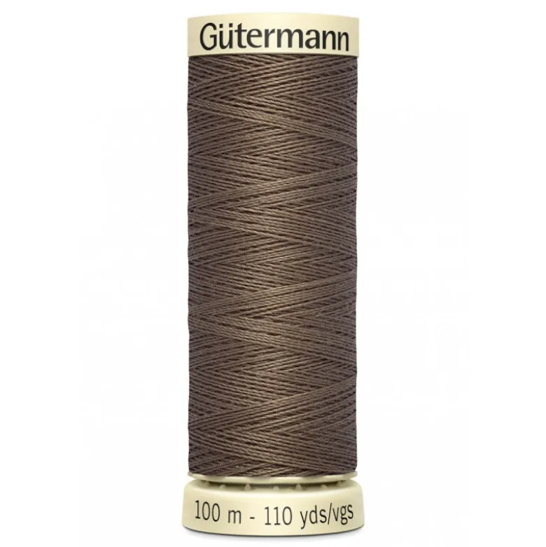 Bobine de Fil pour tout coudre Gutermann 100 m - N°209 marron