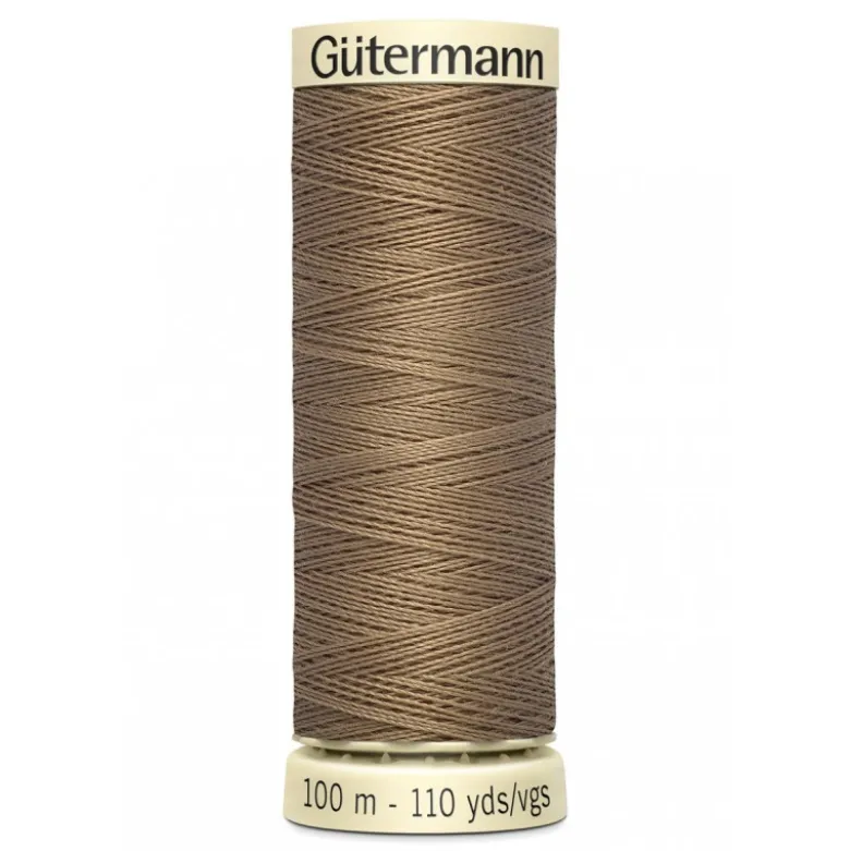 Bobine de Fil pour tout coudre Gutermann 100 m - N°850 marron clair
