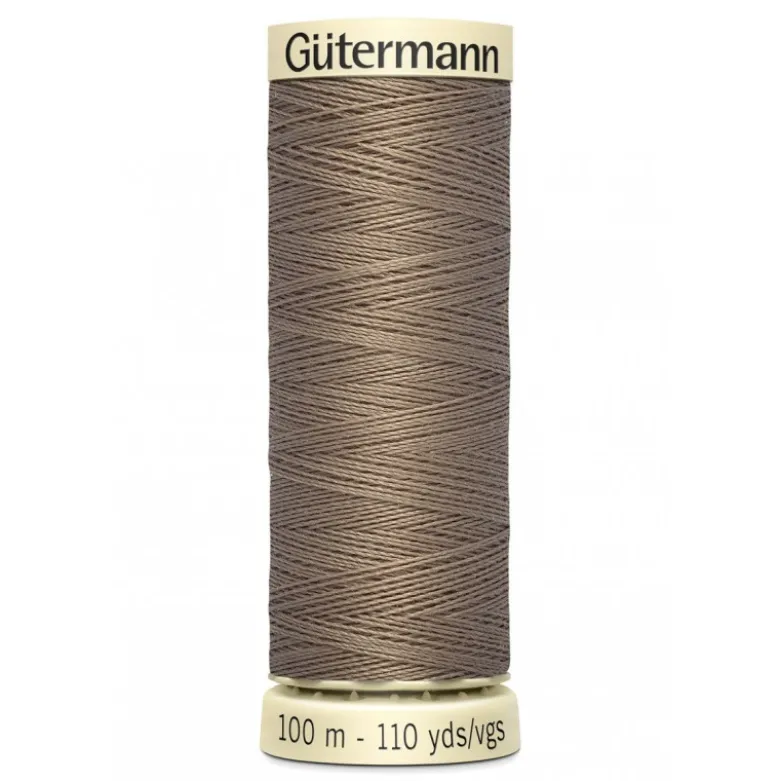 Bobine de Fil pour tout coudre Gutermann 100 m - N°160 marron beige