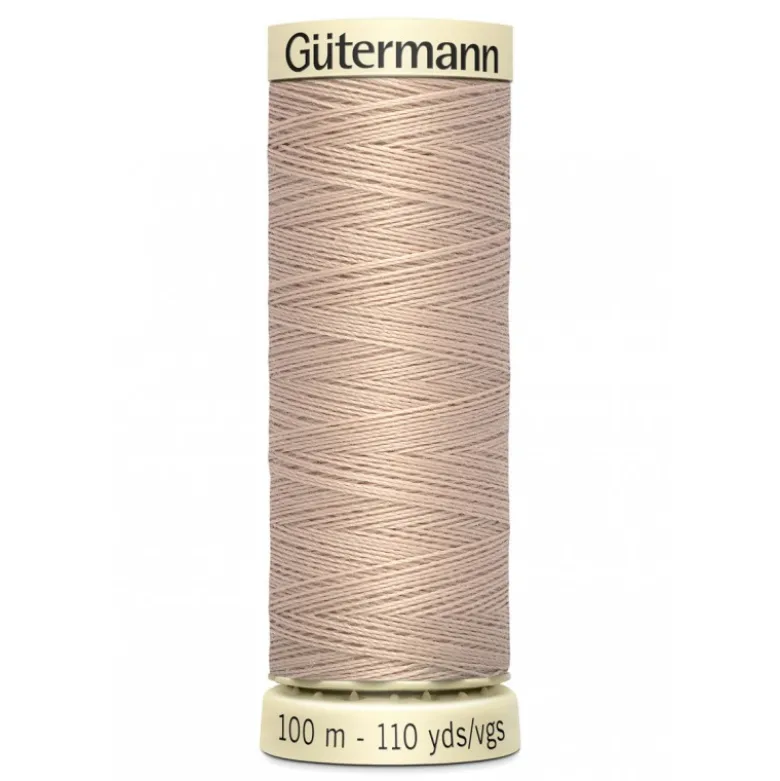 Bobine de Fil pour tout coudre Gutermann 100 m - N°121 crème