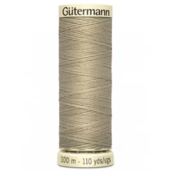 Bobine de Fil pour tout coudre Gutermann 100 m - N°131 gris taupe