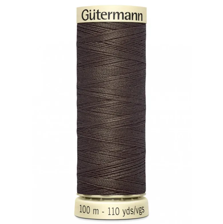Bobine de Fil pour tout coudre Gutermann 100 m - N°480 marron