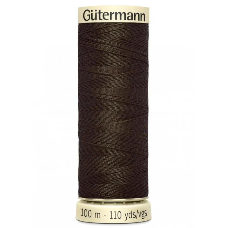 Bobine de Fil pour tout coudre Gutermann 100 m - N°21 marron