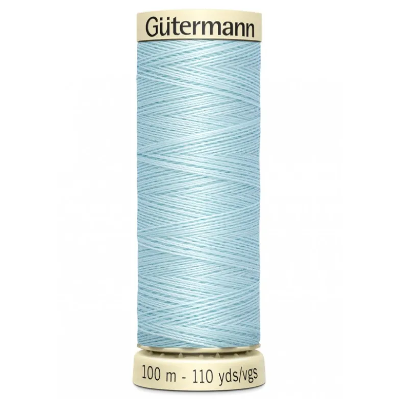Bobine de Fil pour tout coudre Gutermann 100 m - N°194 bleu ciel
