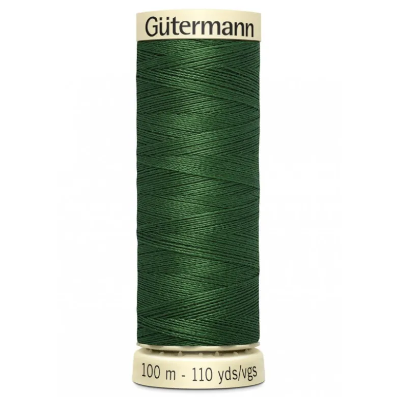 Bobine de Fil pour tout coudre Gutermann 100 m - N°639 vert