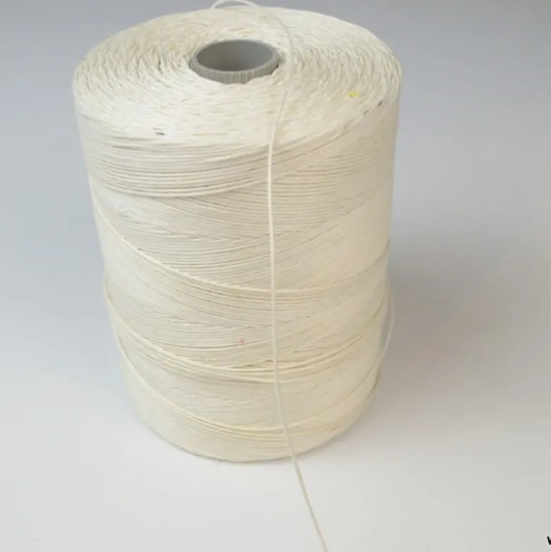 Bobine ficelle contact alimentaire 1.1mm en lin blanchi 3 bouts, 1kg