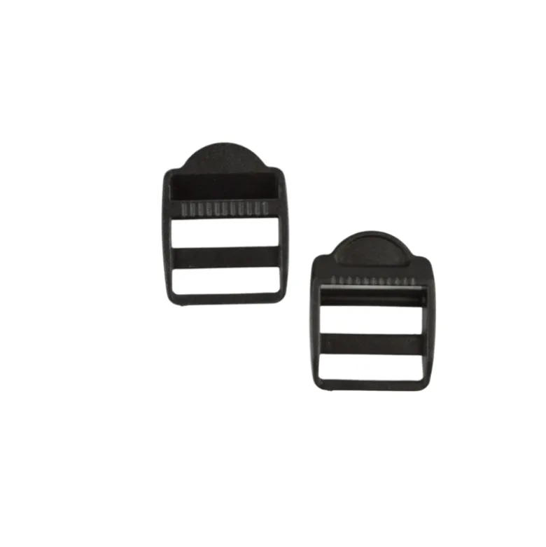 Boucle de réglage noire pour sangle de sac à dos - 25mm