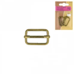 Boucles à coulisses - Ajusteur 25 ou 32mm - finition vieil or