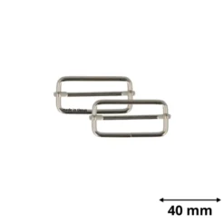 Boucles de réglage 38mm - finition Argent
