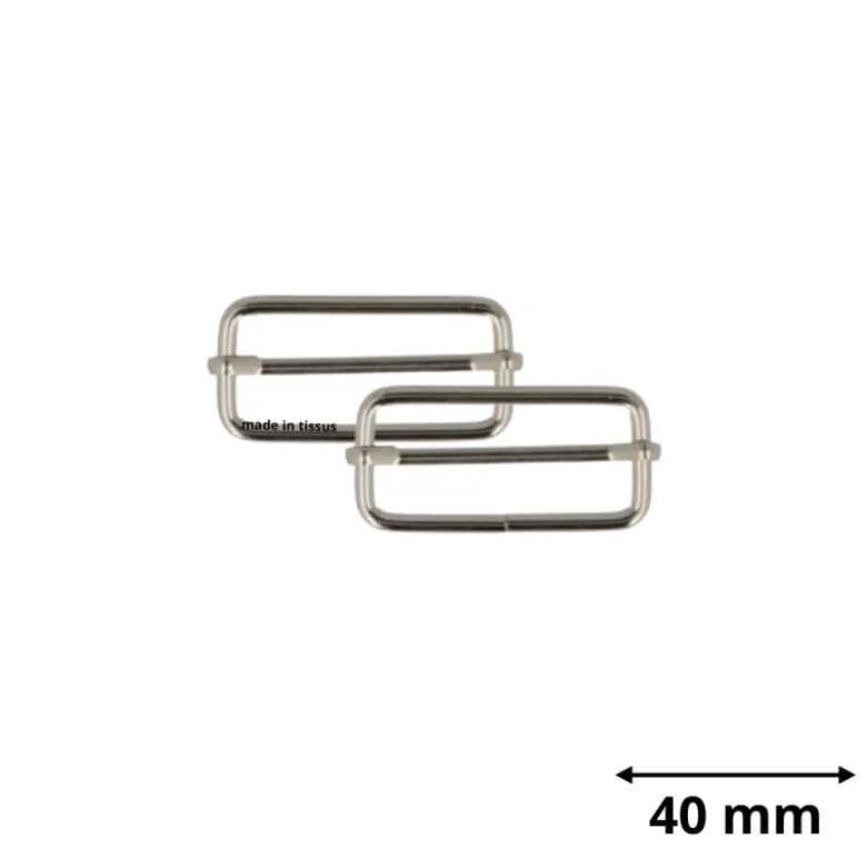 Boucles de réglage 38mm - finition Argent