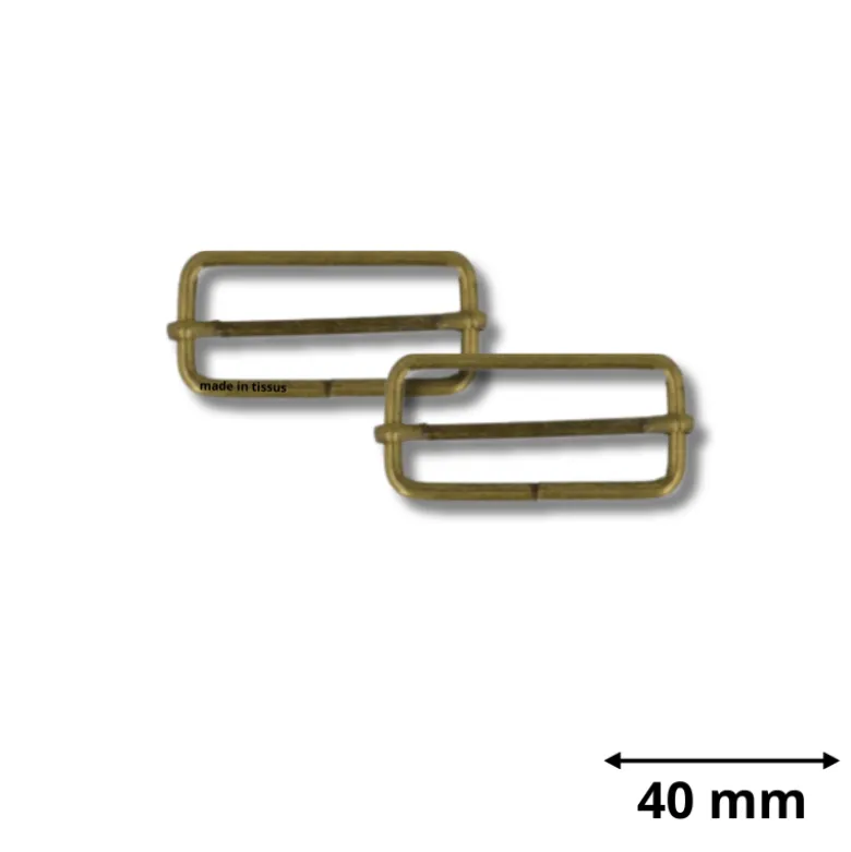 Boucles de réglage 38mm - finition Or antique