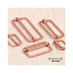 Boucles de réglage 25mm - finition cuivré