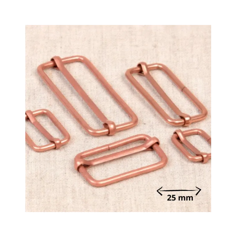 Boucles de réglage 25mm - finition cuivré