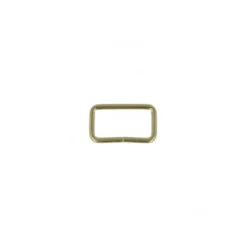 Boucles rectangle 30mm finition Or (lot de 2)