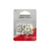 Bouton automatique pour pantalons argentés 17mm