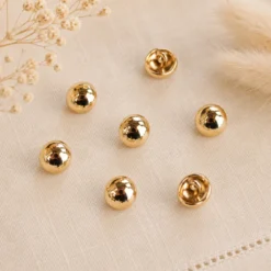 Bouton boule 10mm - Or doré