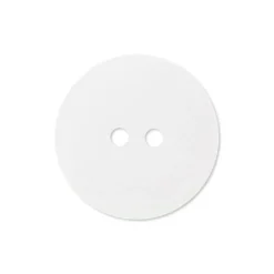 Bouton mat en polyester Blanc