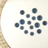 Bouton mat polyester Bleu marine