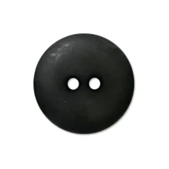 Bouton mat polyester Noir