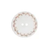Bouton nacre River Shell 15mm rose contour fleuri