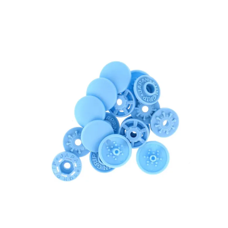 Bouton pression plastique sans pince Bohin 13mm - Bleu ciel