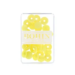 Bouton pression plastique sans pince Bohin 9mm - Jaune