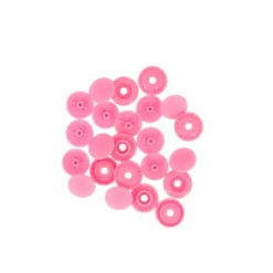 Bouton pression plastique sans pince Bohin 9mm - Rose